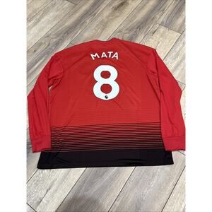 MANCHESTER UNITED 2018/2019 HOME FOOTBALL SHIRT JERSEY ADIDAS #8 MATA XL